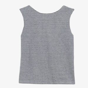 Madewell Black and White Checkered Tank Top